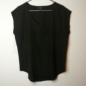 Black top sleeveless blouse size L